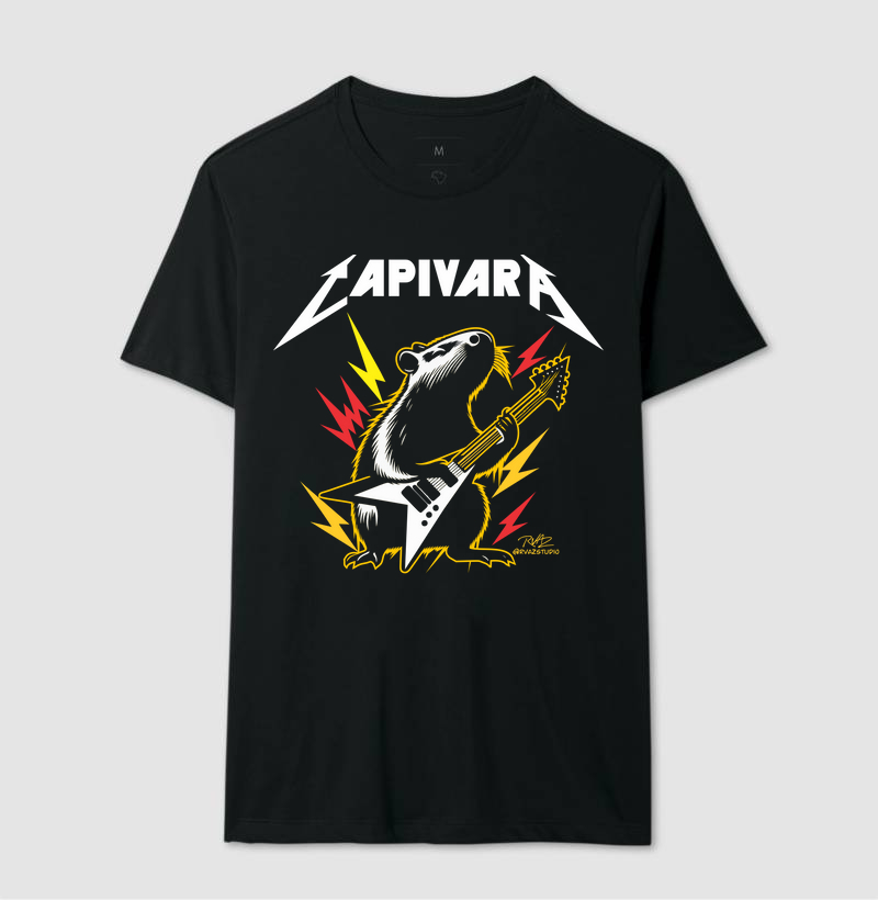 Camiseta Capivara Metal - Imagem 2