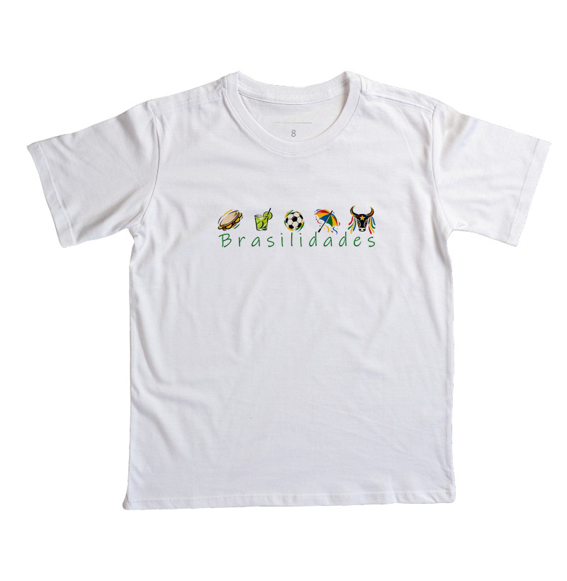 Camiseta Infantil Ícones Brasilidades – Brasil - Imagem 4