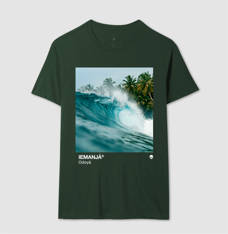 Camiseta Umbanda Orixá Iemanjá - Mar e Coqueiros - Imagem 12