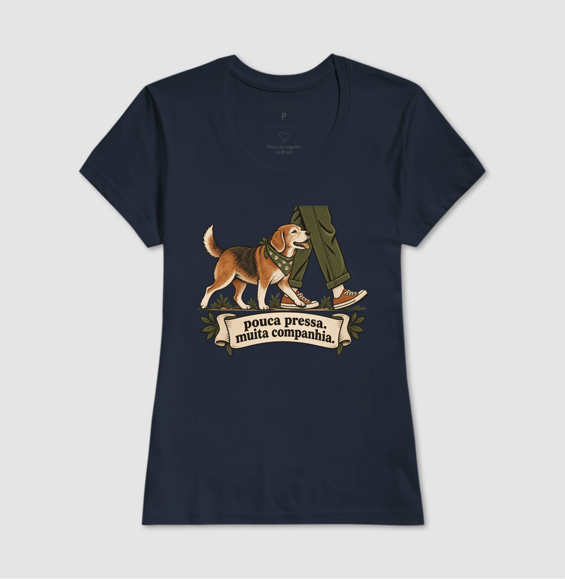 Camiseta Cachorro Idoso "pouca pressa. muita companhia." | Pelo & Pano - Imagem 7