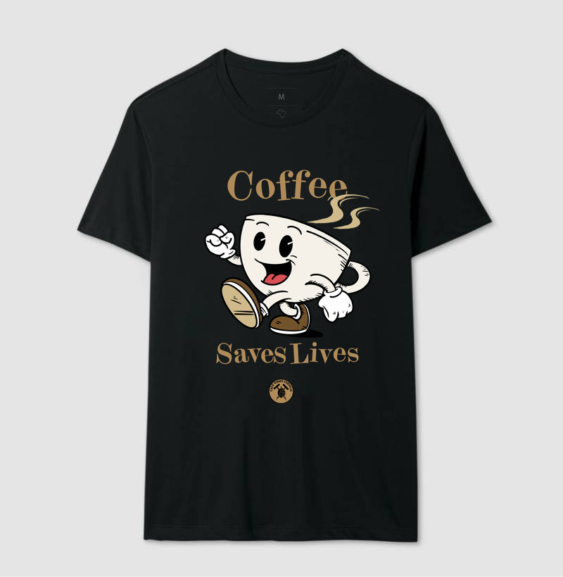 Camisa Café Coffee saves lives  - Imagem 2