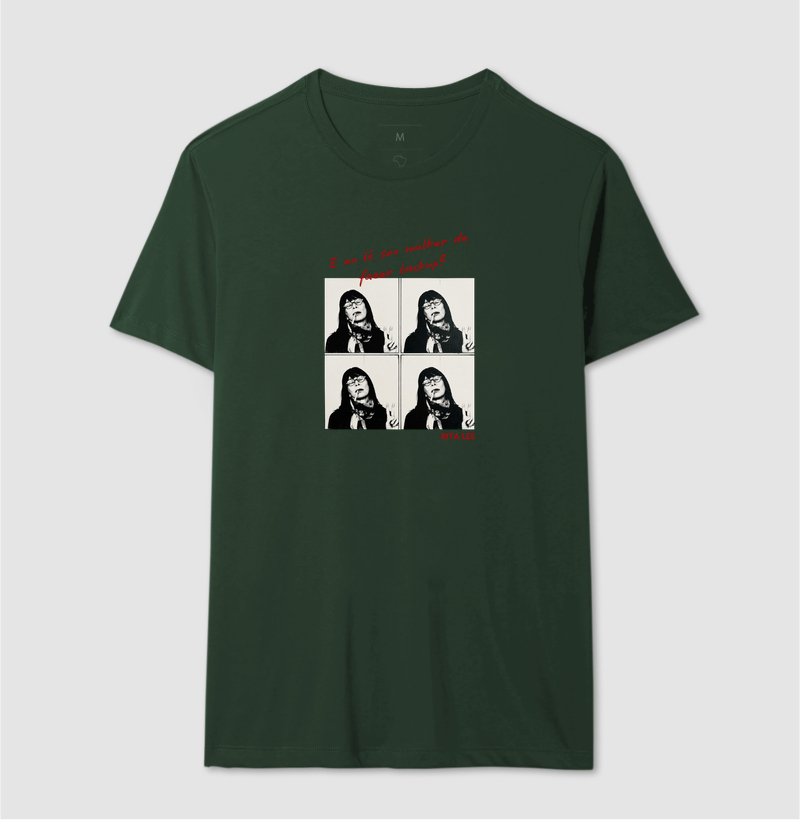Camiseta Feminina Eu Lá Sou Mulher de Fazer Backup Frase Engraçada Pop Art Estampa Unissex - Imagem 8