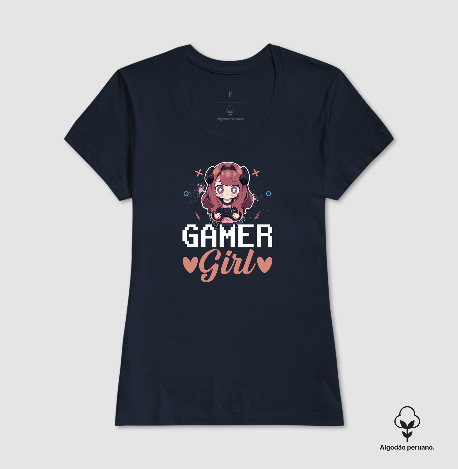 Camiseta Algodão Peruano Gamer Girl - Imagem 5