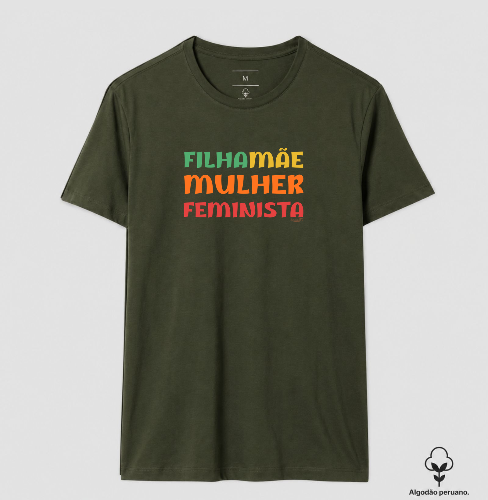 Mãe Filha Mulher Feminista Algodão Peruano - Imagem 7