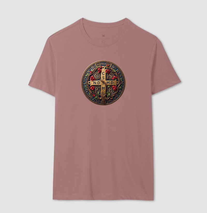 Medalha de São Bento e Flores Coroa-de-Cristo | Arte Sacra Exclusiva - Imagem 16