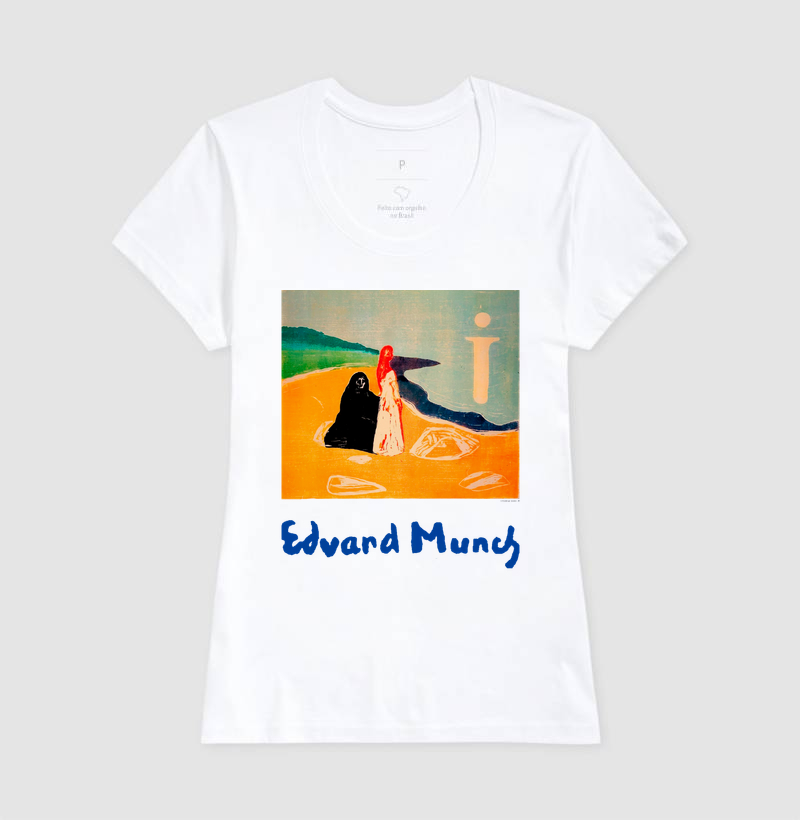 Camiseta Edvard Munch Duas Mulheres Na Praia - Imagem 5