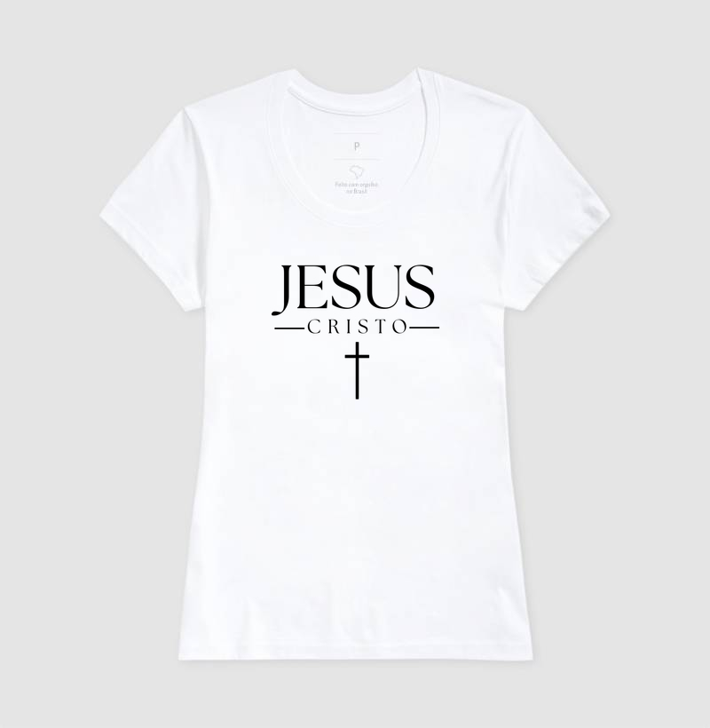 Camiseta Feminina Jesus Cristo Clássico - Imagem 3