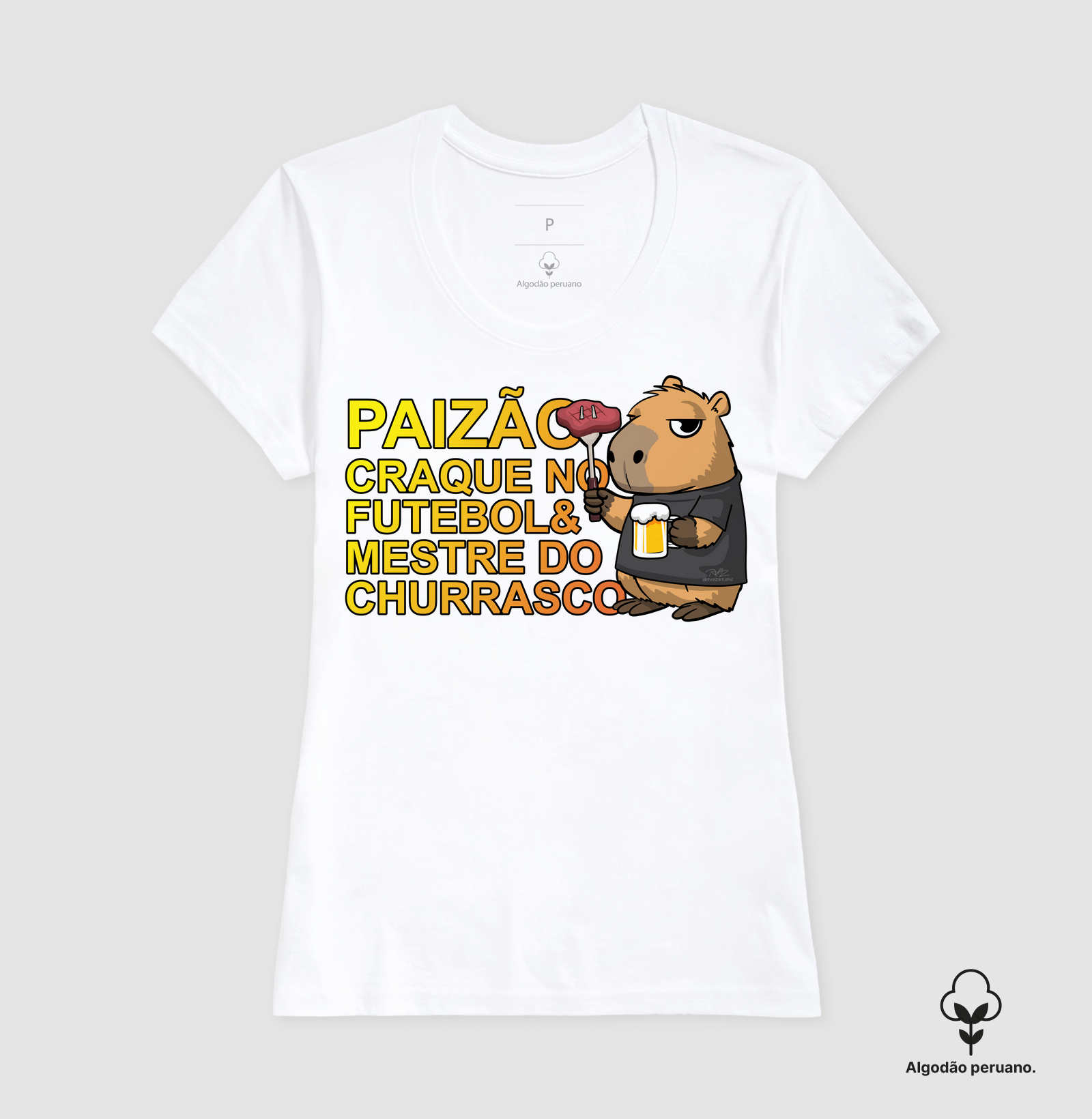 Camiseta Capivara Pai Churrasco - Imagem 6