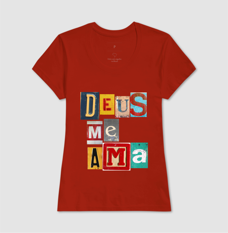 Camiseta Cristã Deus Me Ama - Imagem 11
