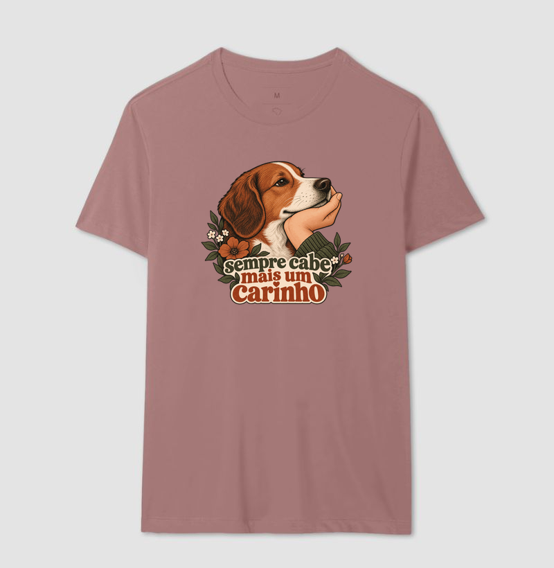 Camiseta Cachorro Carinho "sempre cabe mais um carinho" | Pelo & Pano - Imagem 16