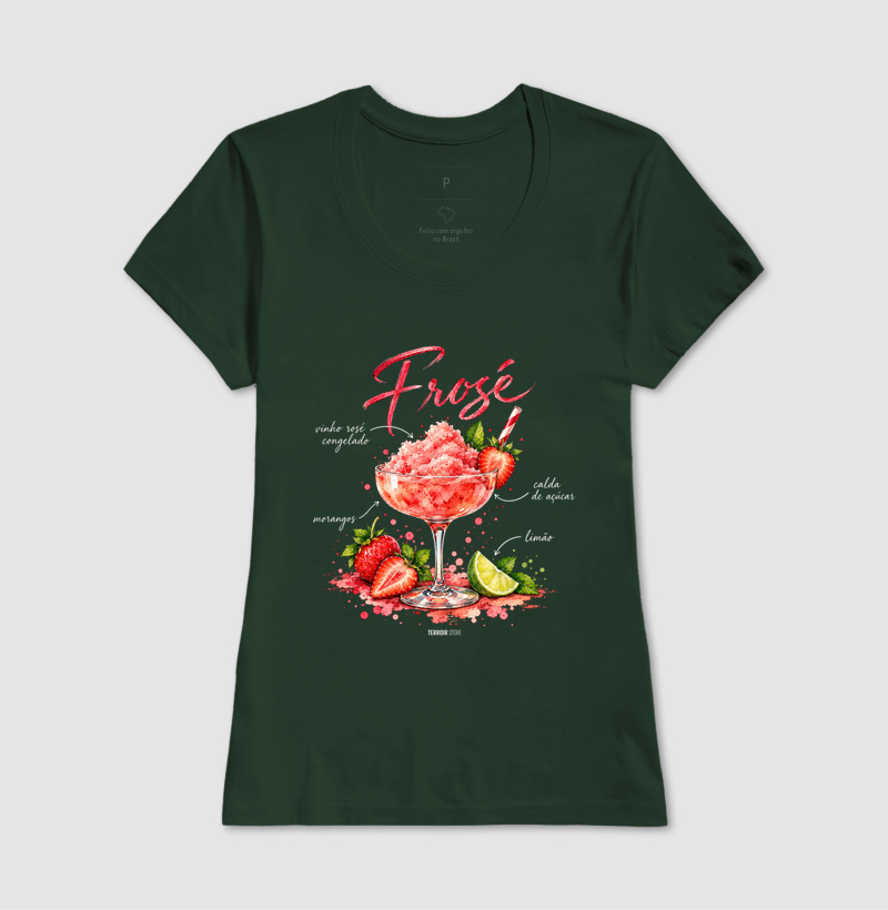Camiseta Frosé – Drink com Vinho Rosé e Morango - Imagem 11