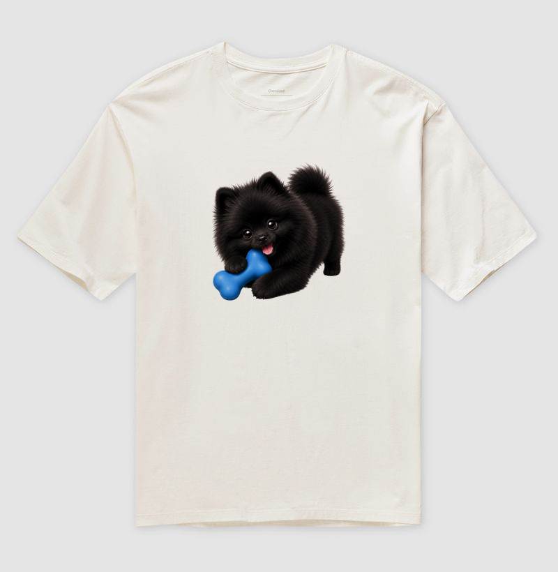 Pomerânia (Spitz Alemão) Preto - Desenho Animado - Imagem 4