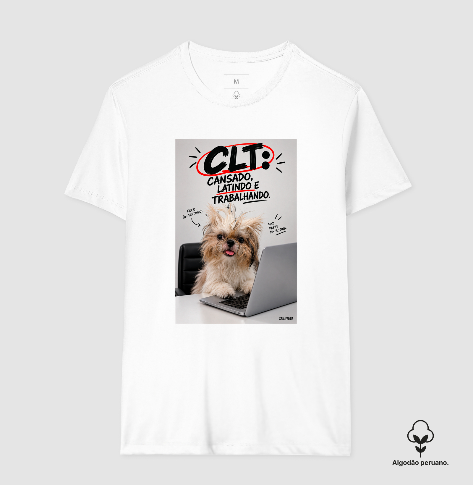 🐶💻 CLT — Cansado, Latindo e Trabalhando! 😂🐾 | Shih Tzu Edition - Imagem 9