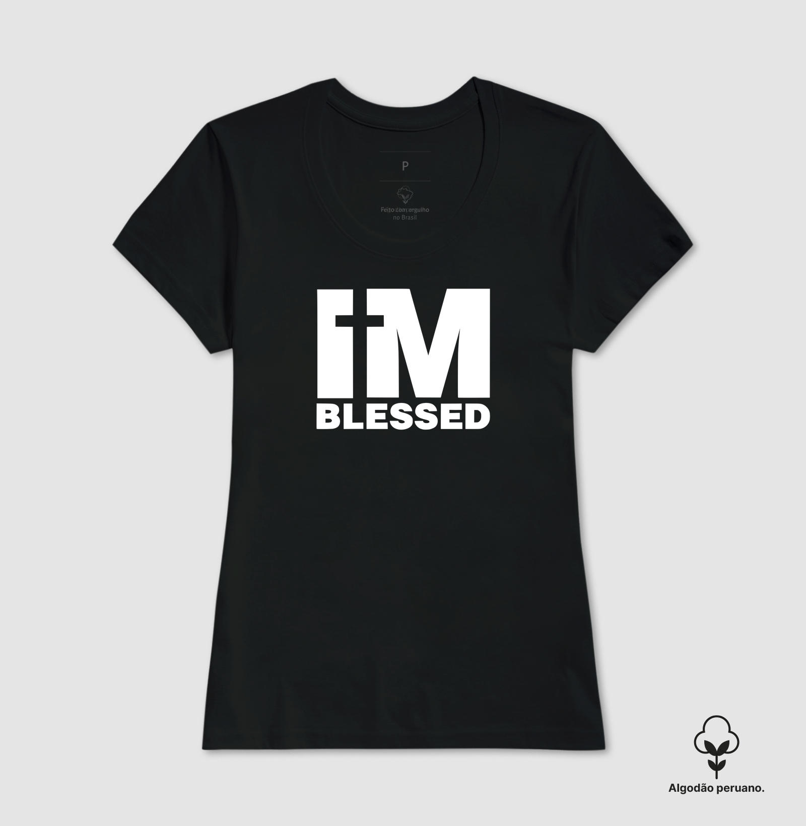 Camiseta Fem. Algodão Peruano I'm Blessed - Imagem 2