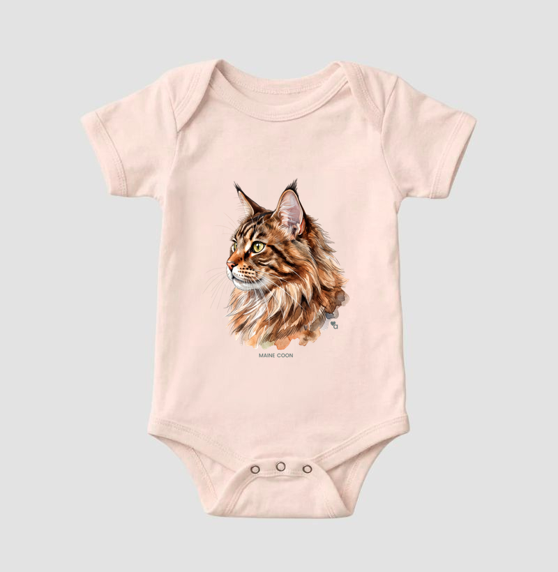 Gatos - Maine Coon - Body Infantil - Imagem 7