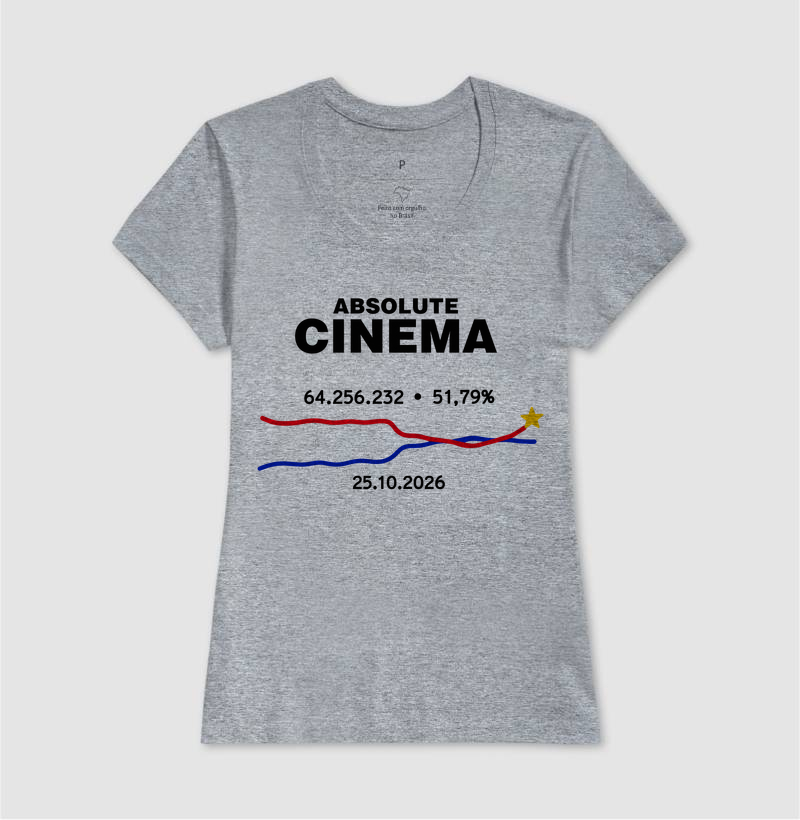 Camiseta ABSOLUTE CINEMA da virada (coleção cinema nacional é ato político) - Imagem 12