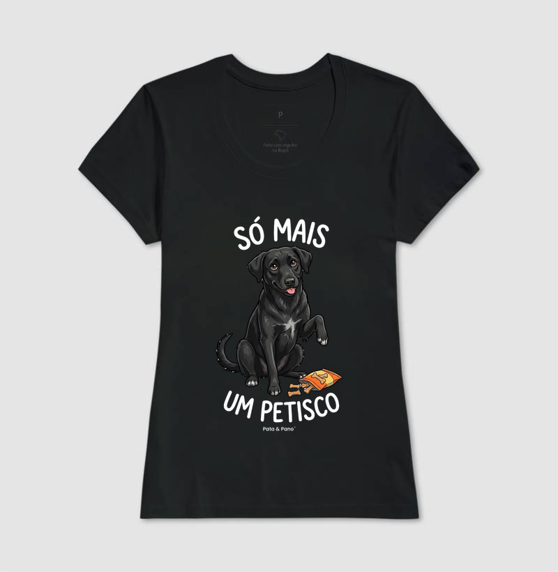 CAMISETA VIRA-LATA PRETO PETISCO - Imagem 3