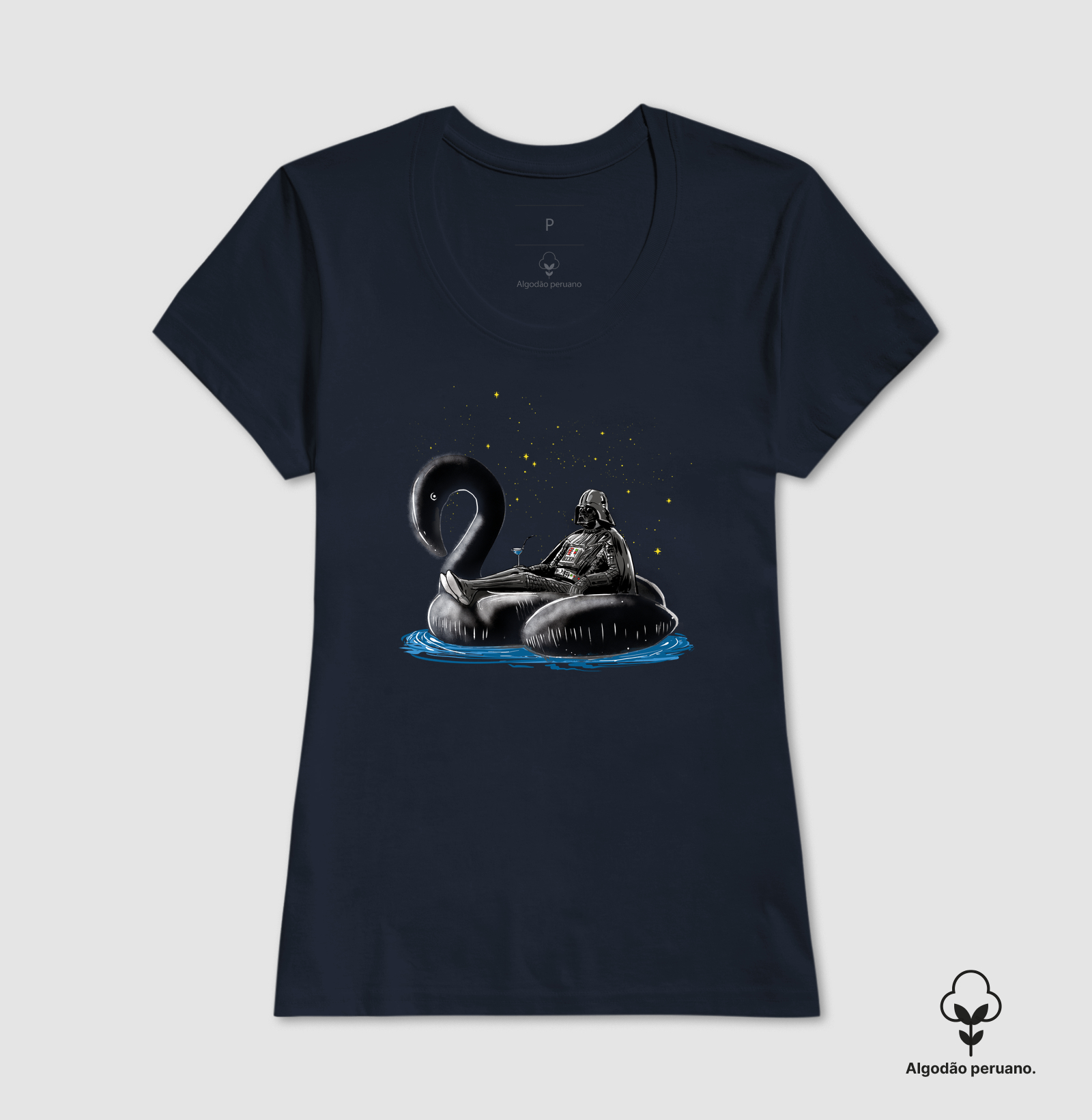 Camiseta Dark Side of The Swimming Pool 2 Algodão Peruano - Imagem 5