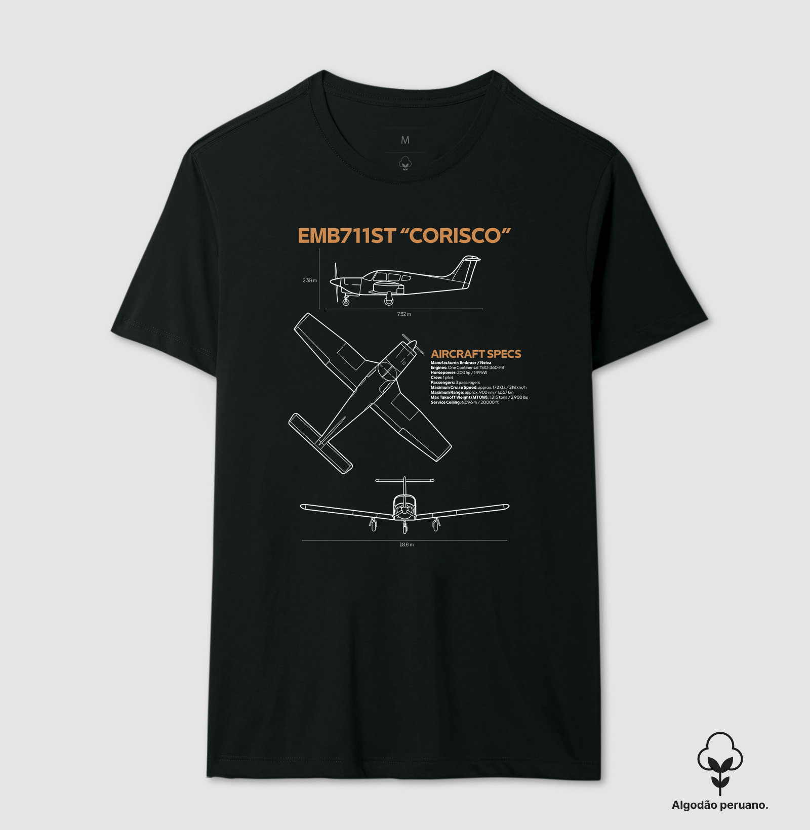 EMB 711ST "Corisco" | Blueprint - Imagem 5