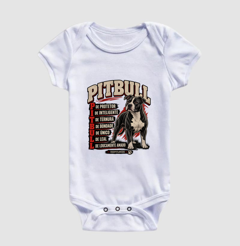 PITBULL P DE PROTETOR, I DE INTELIGENTE, T DE TERNURA, B DE BONDADE, U DE ÚNICO, L DE LEAL, L DE LOUCAMENTE AMADO. - Imagem 3