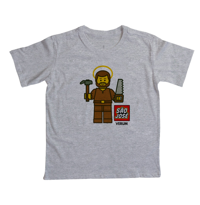 Camiseta São Josego – São José Carpinteiro | Camiseta Católica Infantil - Imagem 5
