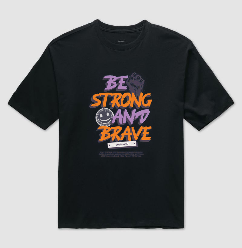 Be Strong and Brave — Camiseta Oversized - Imagem 6