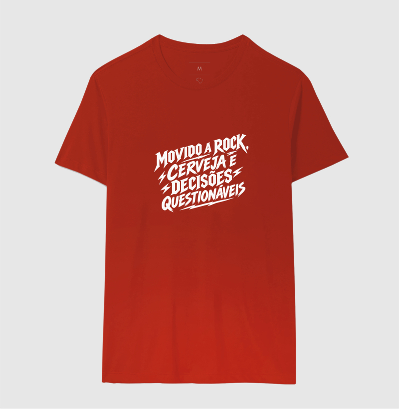 Camiseta Movido a Rock – Cerveja e Decisões Questionáveis - Imagem 10