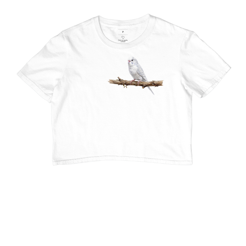 Periquito Branco Minimalista - Imagem 3