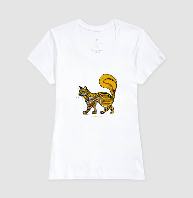 Gato amarelo com rabo grande - Imagem 6