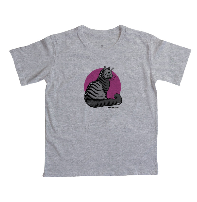 Gato cinza e fundo rosa - Imagem 3