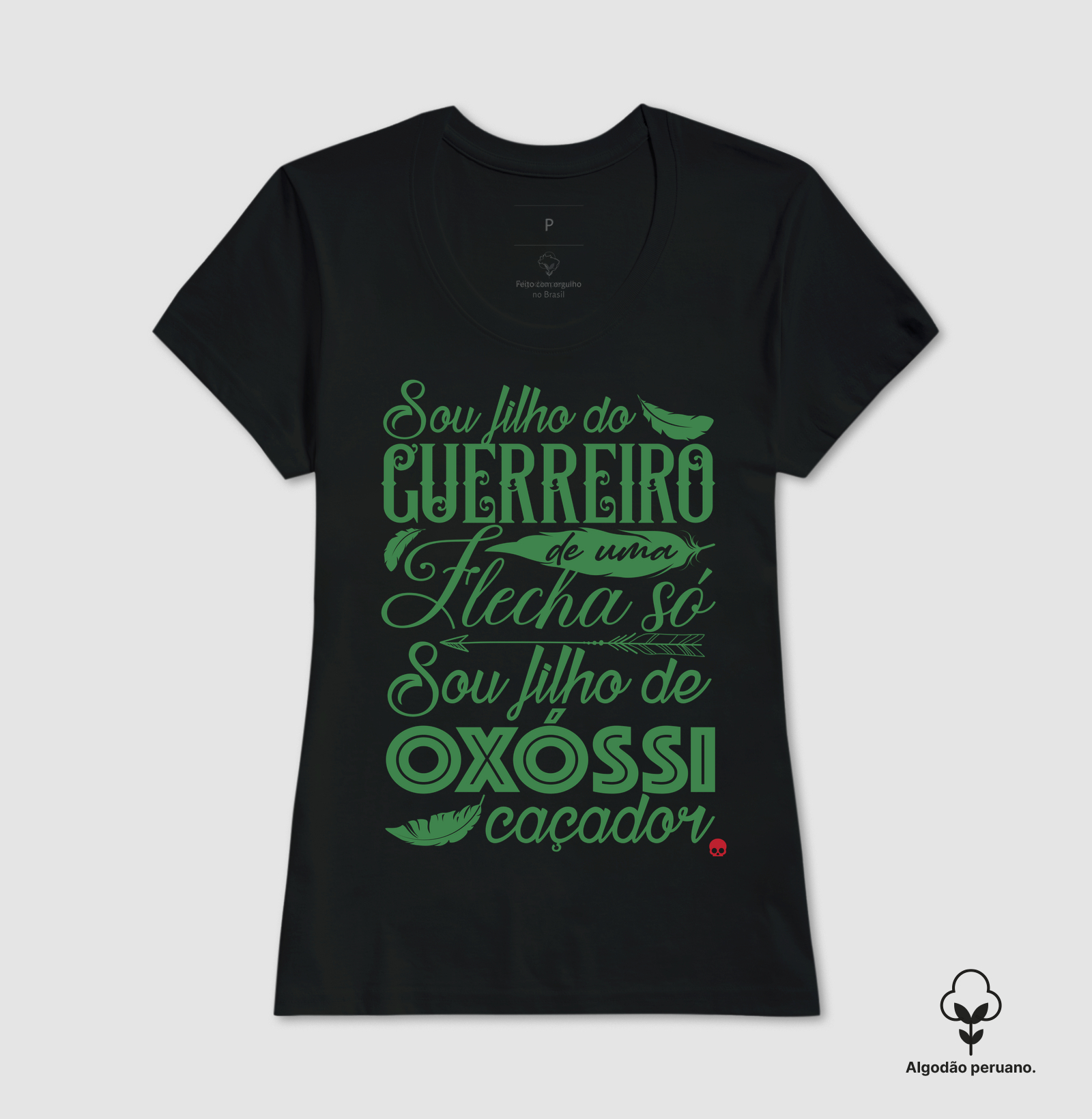 Camiseta Umbanda Oxóssi - Sou filho de um Guerreiro - Imagem 4