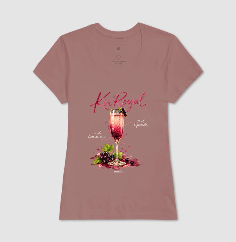 Camiseta Kir Royal – Drink com Espumante e Licor de Cassis - Imagem 15