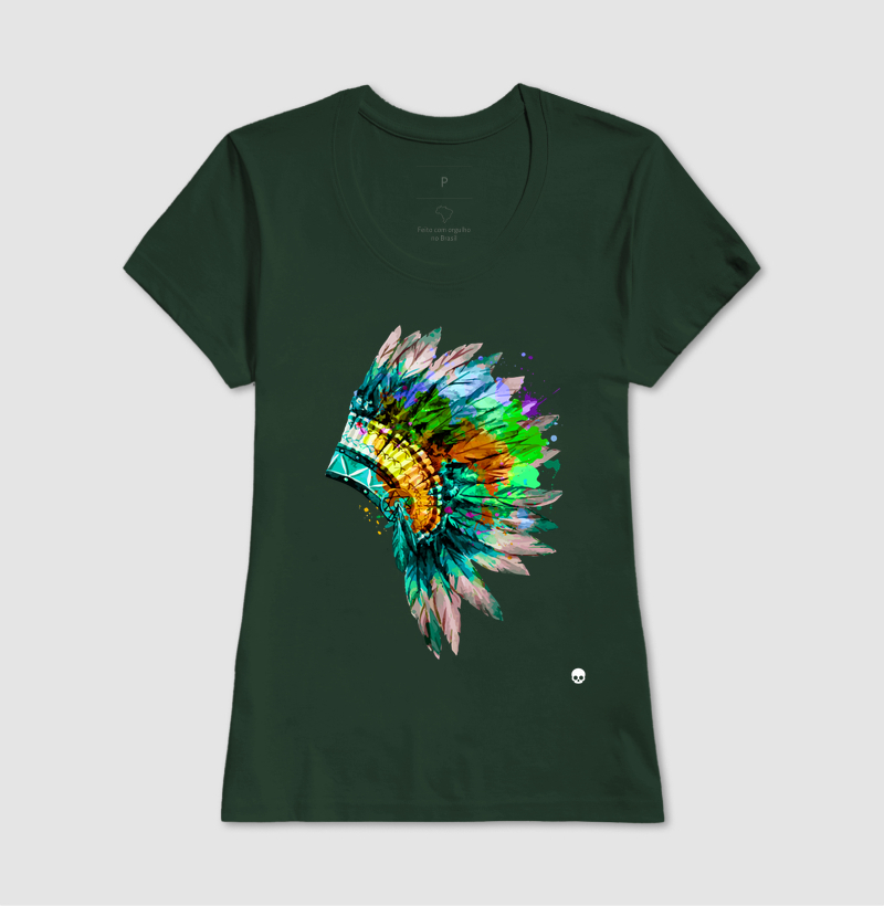Camiseta Umbanda Cocar Caboclo - Imagem 11