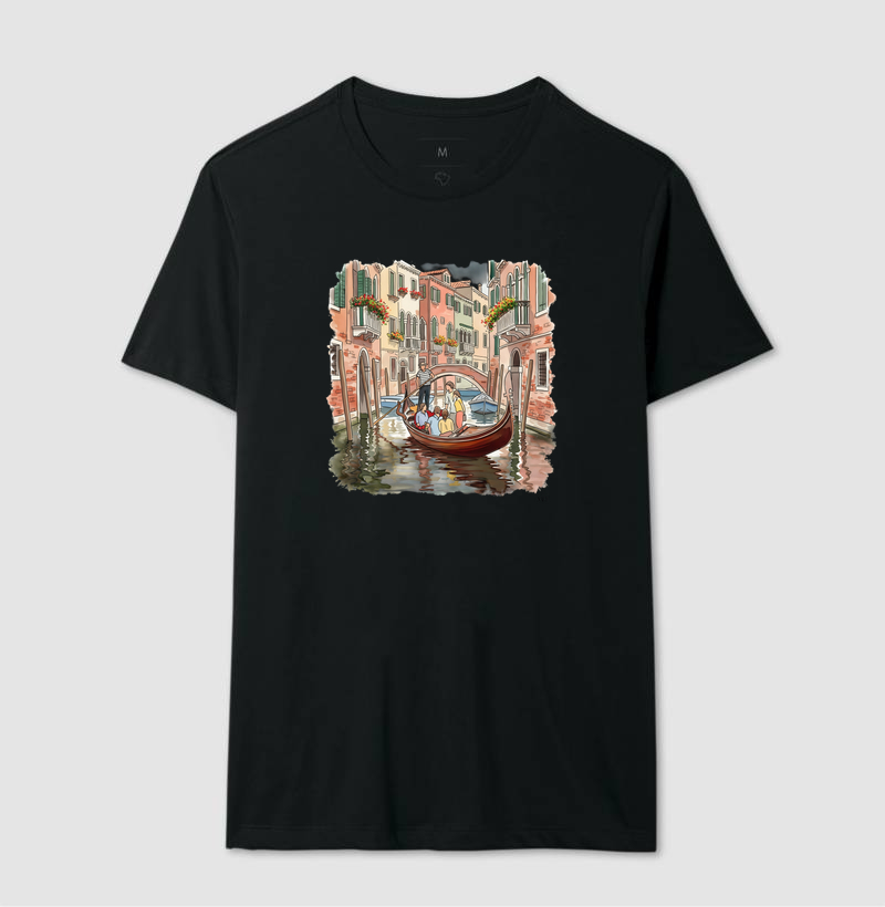 Camiseta Algodão Premium - Passeio de Gôndola  - Imagem 2
