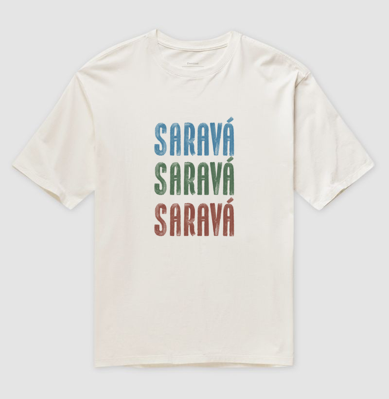 Camiseta Branca Unissex Saravá Brasilidades 100% Algodão - Imagem 5