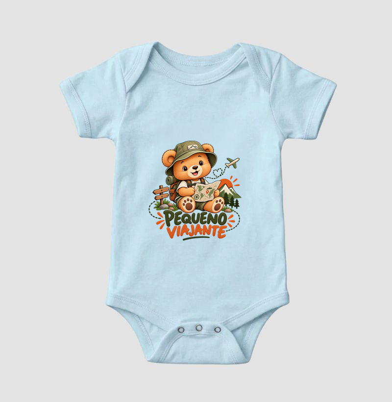 Body Infantil  | Pequeno Viajante -  Menino  - Imagem 4