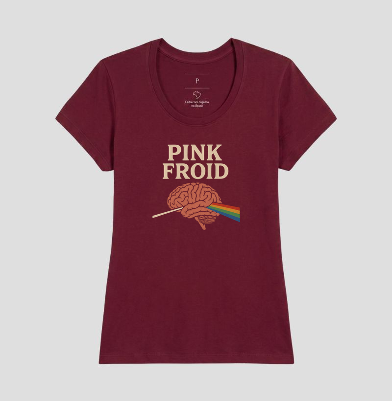 Camiseta Pink Froid.  Coleção Música. Masculina e Feminina. Algodão Premium. - Imagem 10