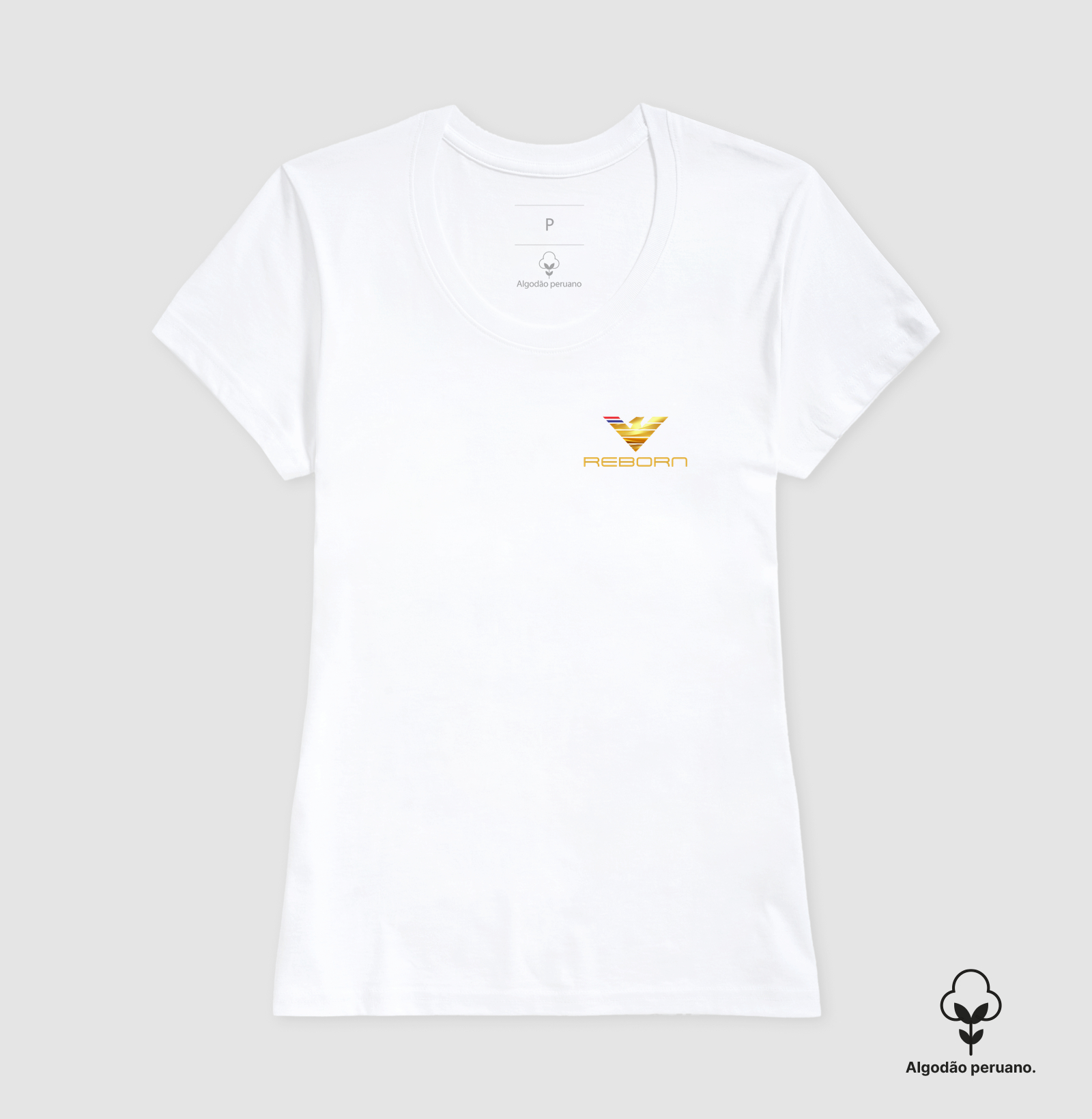 A estampa REBORN GOLD foi criada para pessoas que carregam uma mentalidade vencedora. Sua águia dourada representa poder, liberdade e liderança, enquanto o nome REBORN simboliza a capacidade de renascer mais forte diante das adversidades. - Imagem 2