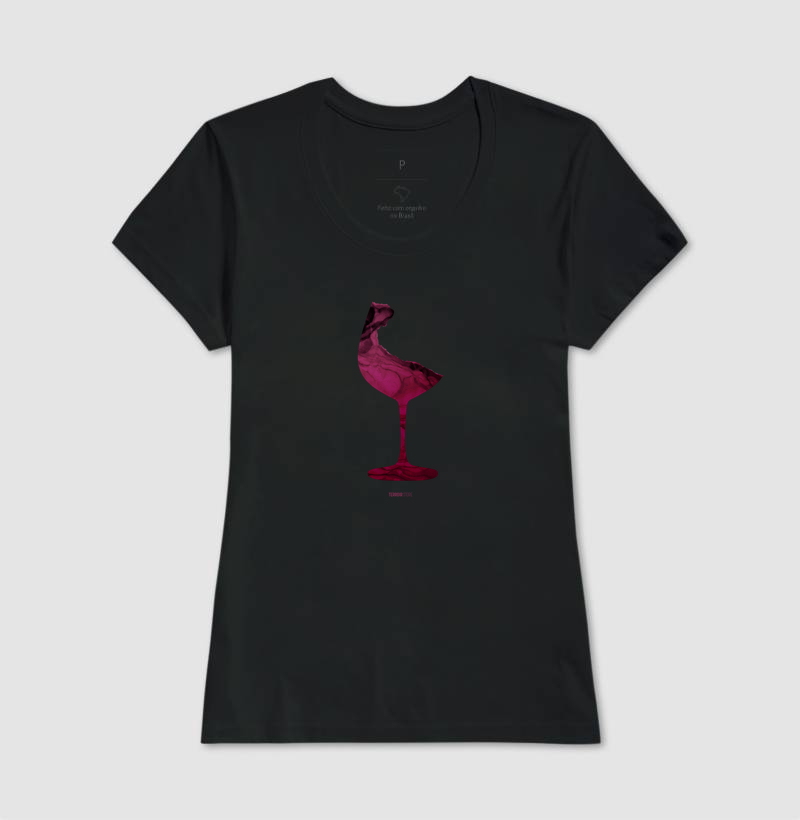 Camiseta Vinho Abstrata - Imagem 4