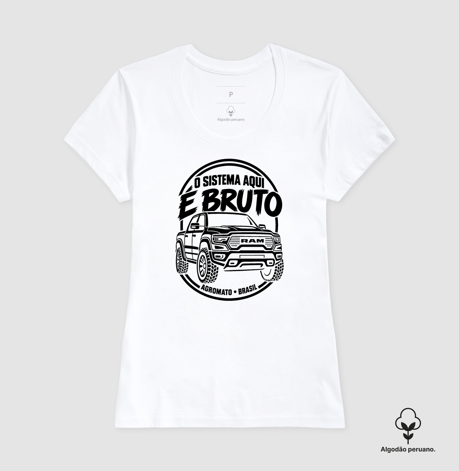Camiseta O Sistema Aqui é Bruto - Imagem 5
