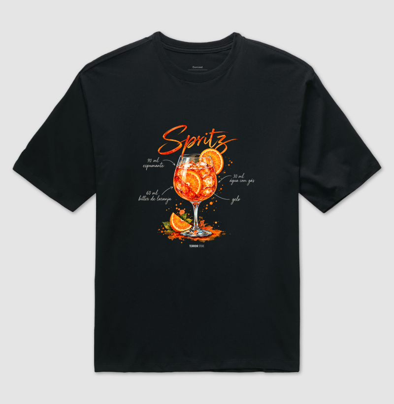 Camiseta Oversized Spritz – Drink com Espumante e Bitter de Laranja - Imagem 2