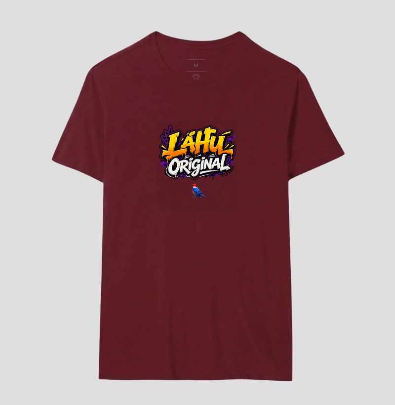 O grafite LÄHU Original brilha em tons vibrantes de laranja e roxo, traduzindo energia e movimento. Mistura perfeita entre arte de rua e moda contemporânea, feita para quem vive o estilo com propósito. - Imagem 15