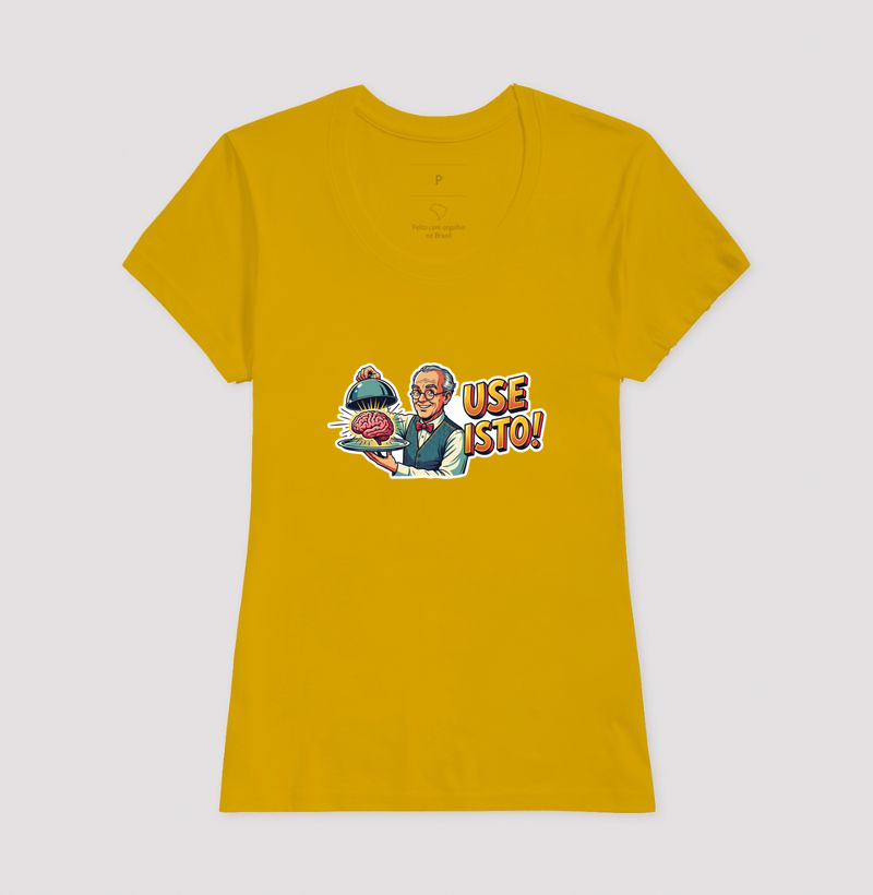 Camiseta Unissex Algodão Use Isto Cérebro - Imagem 15