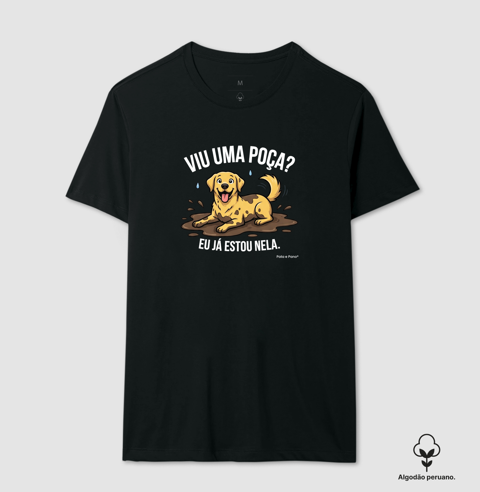 CAMISETA ALGODÃO PERUANO LABRADOR POÇA - Imagem 7