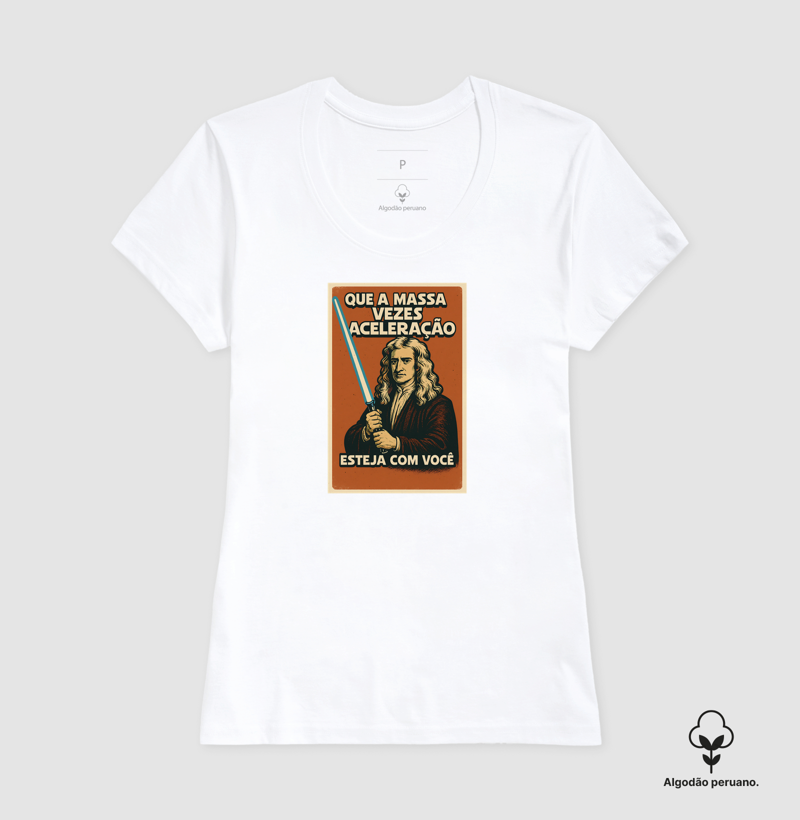 Camiseta Algodão Peruano May the Force Be With You - Imagem 5