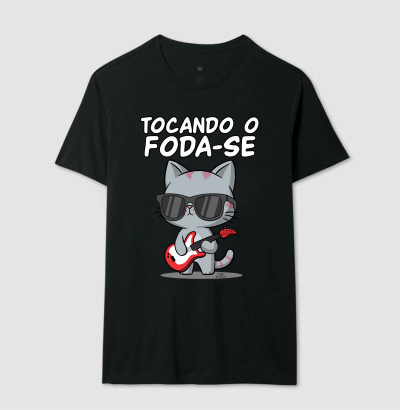 Camiseta Gato Sincero Tocando - Imagem 2