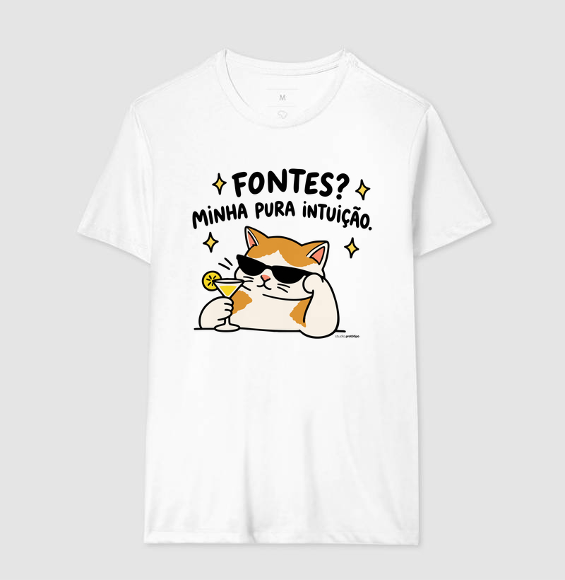 Camiseta Fontes? Minha Pura Intuição - Imagem 4