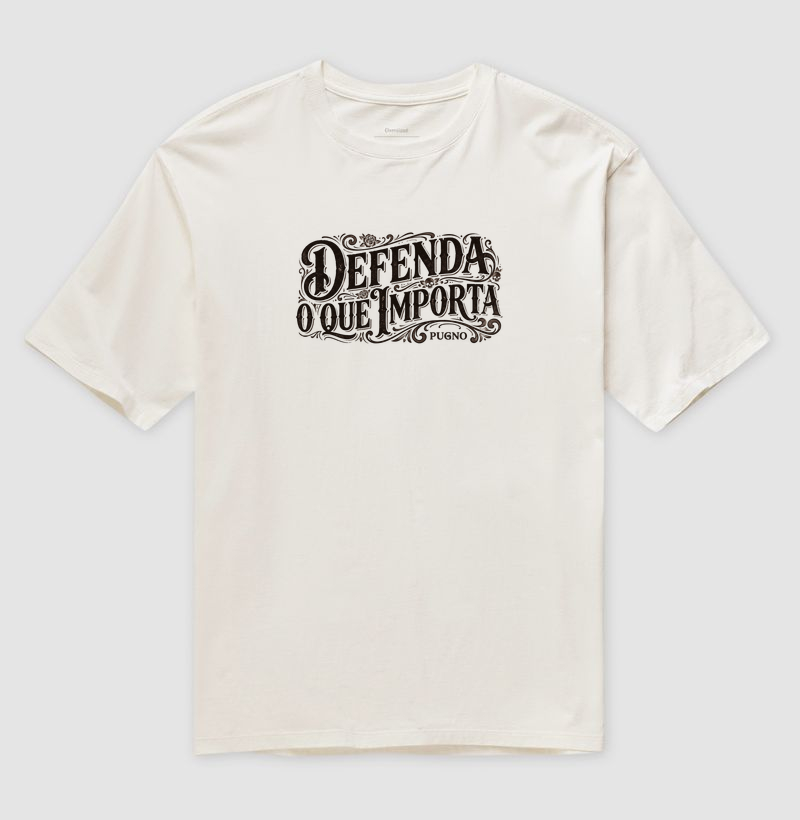 Camiseta Oversized Pugno - Defenda o Que Importa - Imagem 5