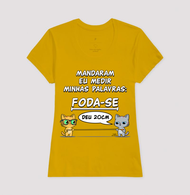 Camiseta Gato Sincero Medir Palavras - Imagem 15