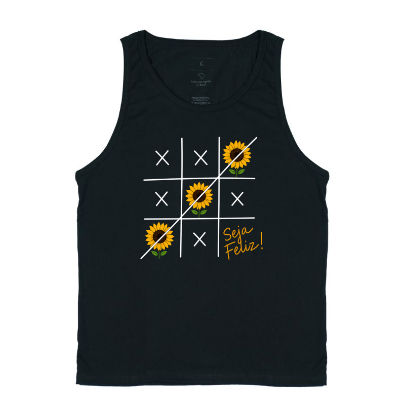Camiseta Seja Feliz Girassol - Imagem 3